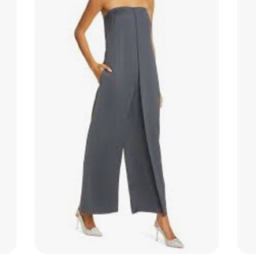 Club Monaco Strapless Satin jumpsuit New - Picture 12 of 16
